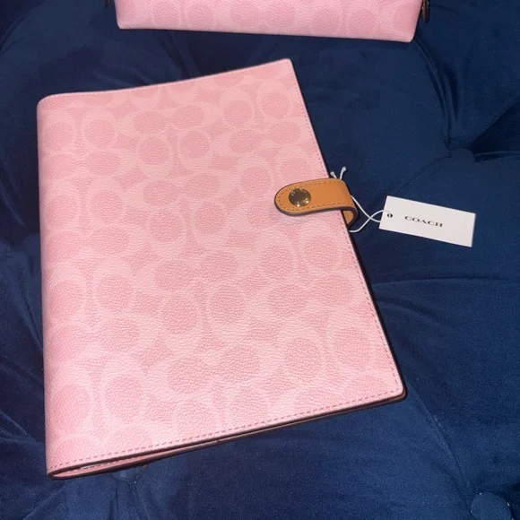 Coach Pink Cosmetic Bag and Case Set - Picture 5 of 5